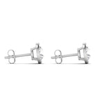 Clear Halo Studs Moissanite