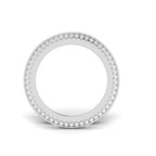 3 Row Baguette Eternity Band Ring