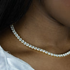 5mm Round Gold Tennis Choker