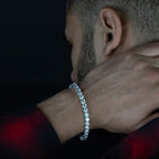 5mm Round Silver Tennis Bracelet