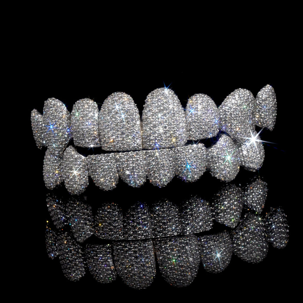Iced Out Honeycomb Set Grillz