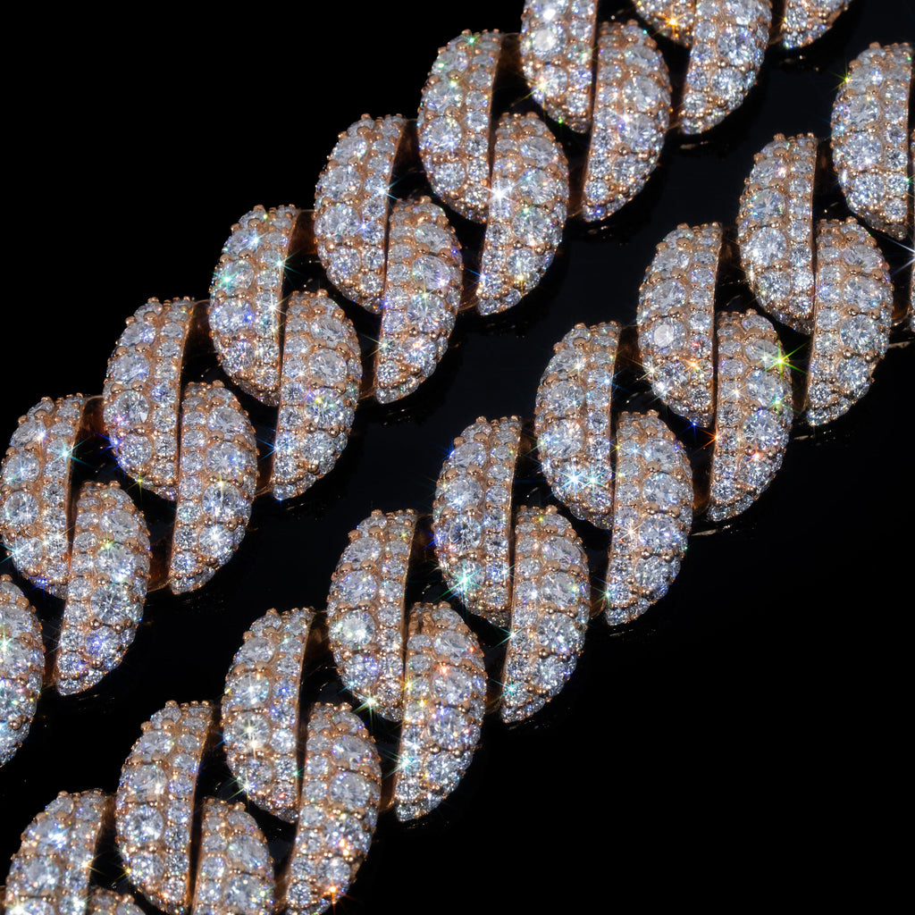 22mm Raised Pointer Cuban Chain