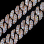 22mm Raised Pointer Cuban Chain