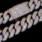 22mm Raised Pointer Cuban Chain