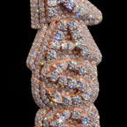 Large Vertical Pendant | Exotic Cut