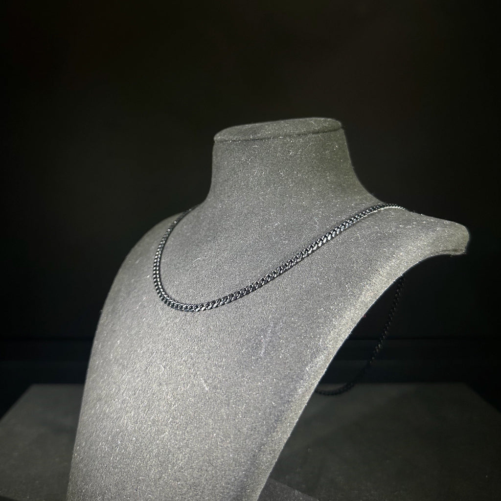 Micro 3mm Black Cuban Chain