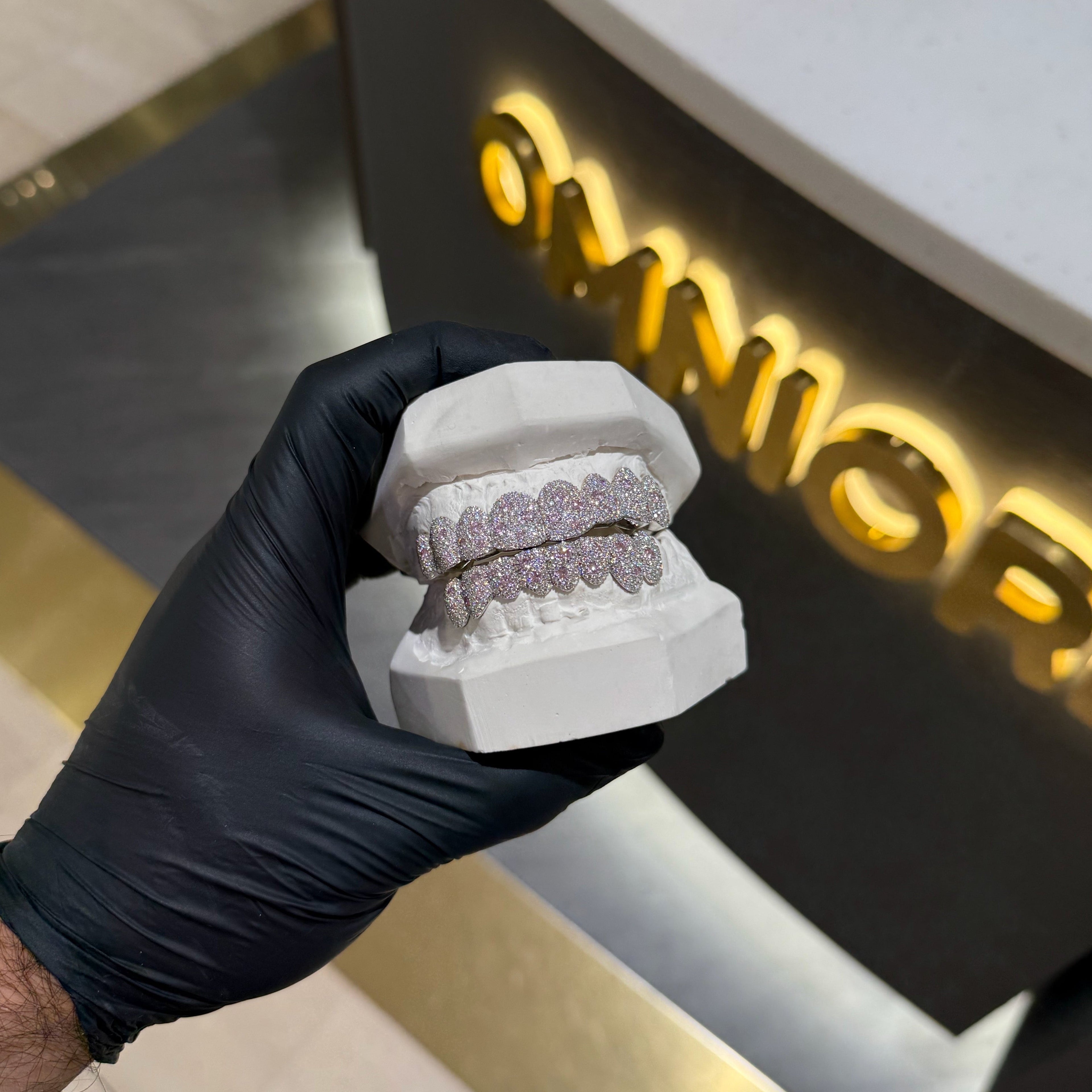 Coloured ICED Out Mosaic Grillz
