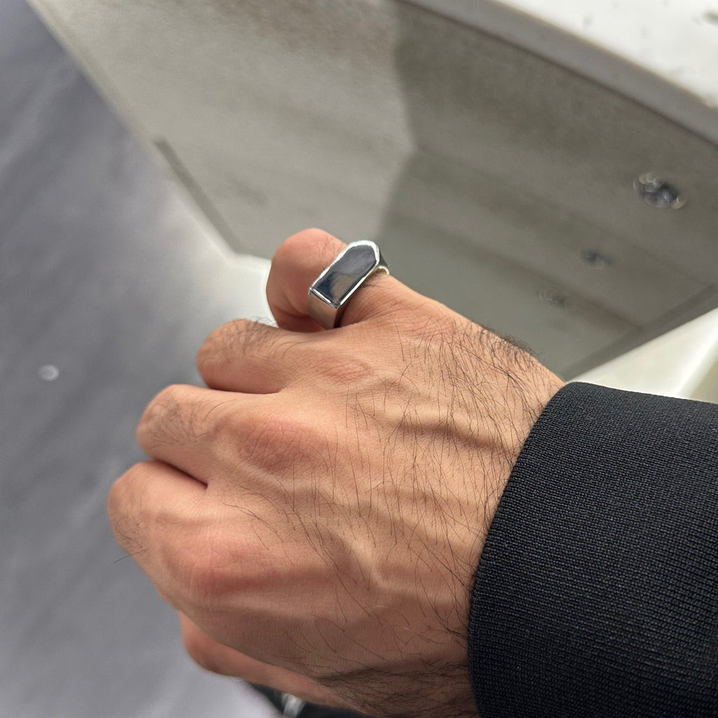 Edged Signet Omniproof Ring