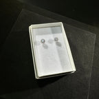Clear Halo Studs Moissanite